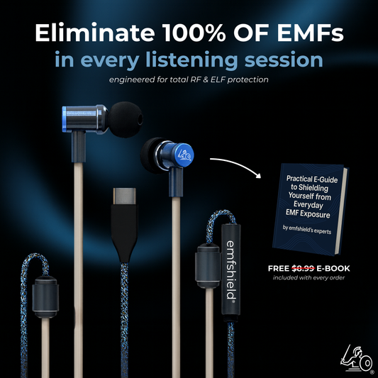 EMF Shield PRO Air-Tube Earbuds